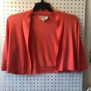 Studio I Coral Shrug Sweater Size 16